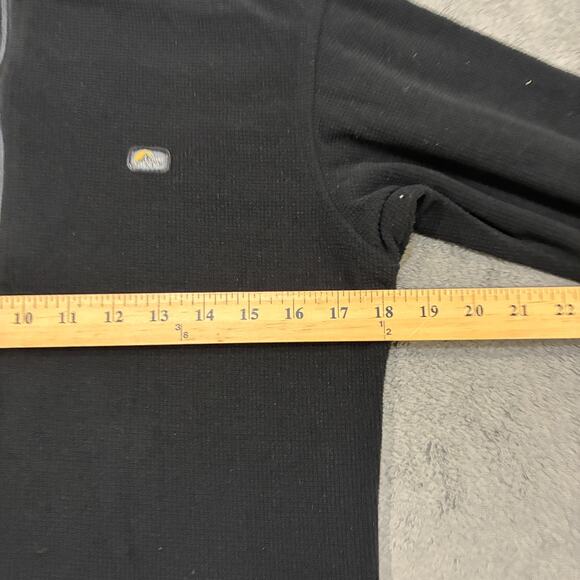 Lowe Alpine Black 1/4 Zip Thermal Waffle Knit Pullover Jacket Womens Size Medium - Picture 5 of 9